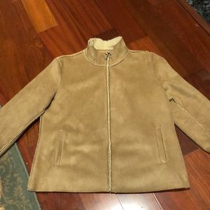 Unlisted by Kenneth Cole Apparel Mock Neck Zippered Jacket w/Sherpa Lining Large